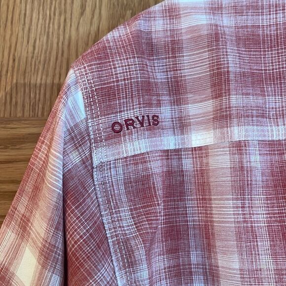 ORVIS Plaid Short Sleeve Button Down Shirt - Picture 11 of 13